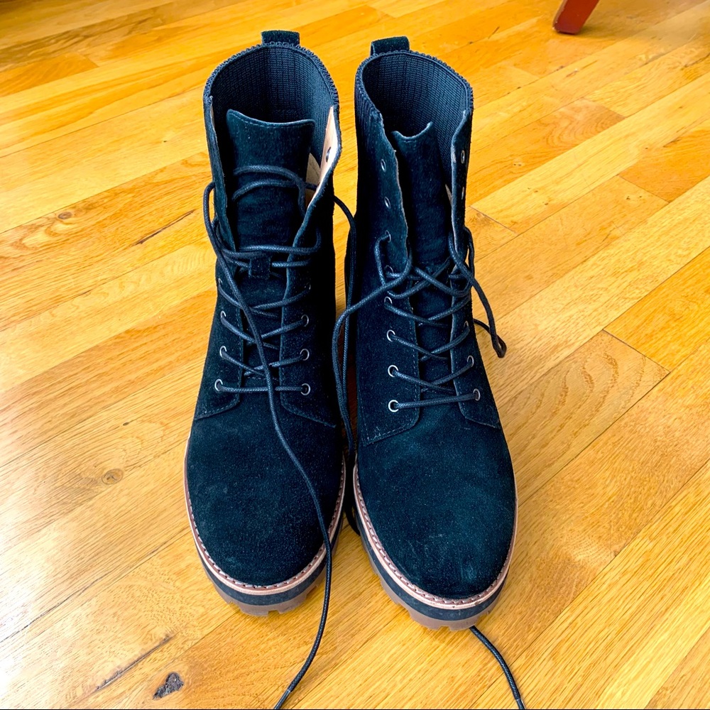 Madewell Lorelei combat boots - with box and inserts